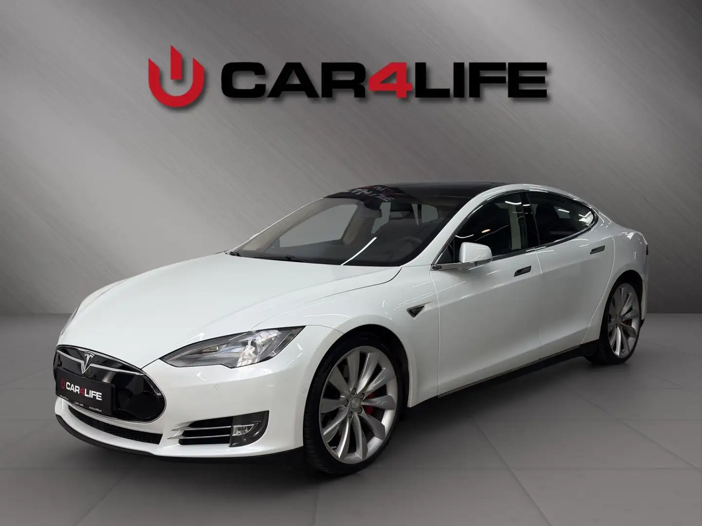Tesla Model S P85D *Free Supercharging*Ludicrous Speed*Autopilo Weiß - 1
