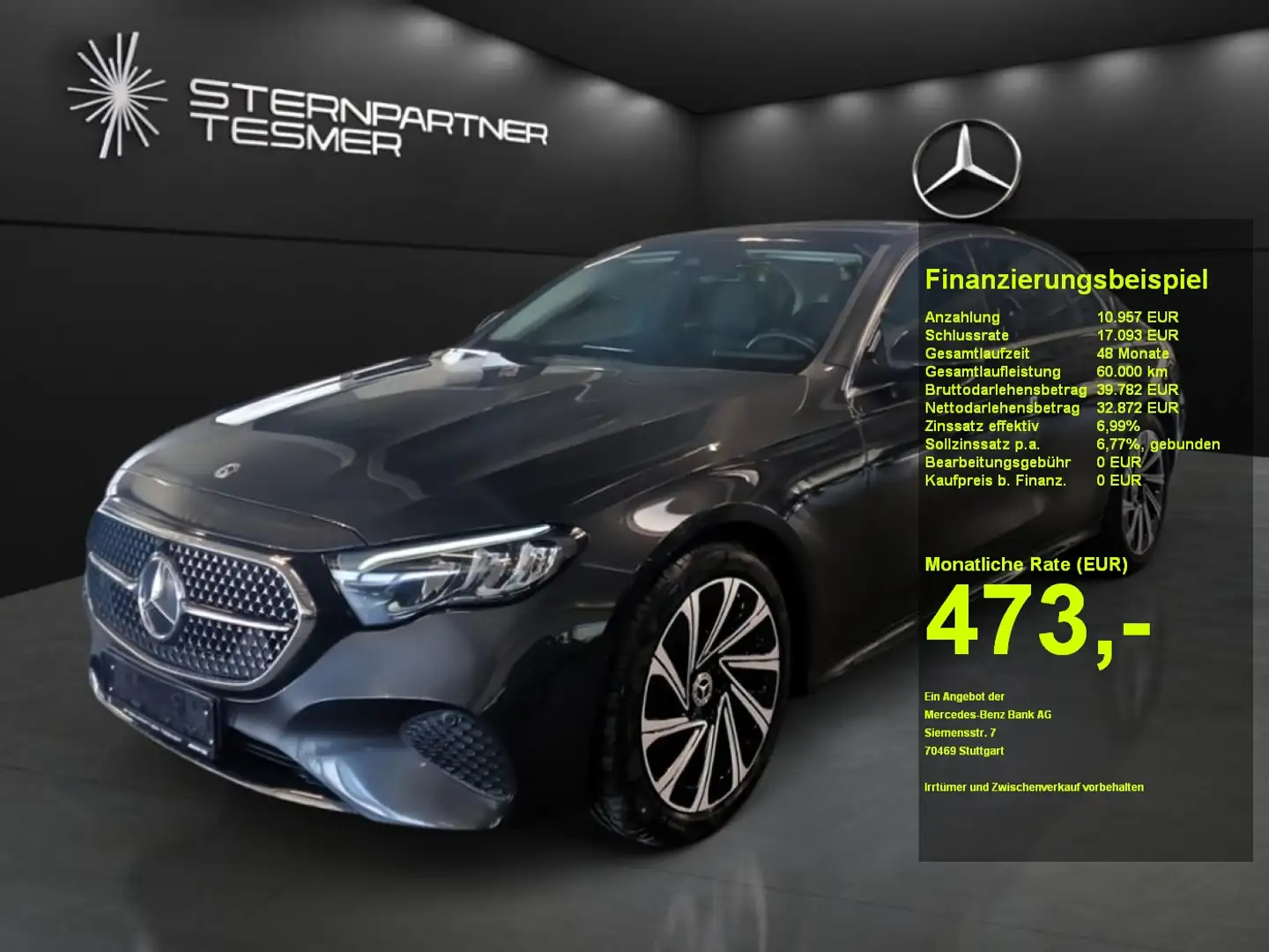 Mercedes-Benz E 220 d AVANTGARDE +KAM+LED+TOTW+DISTR+AMBI+PANO Gris - 1