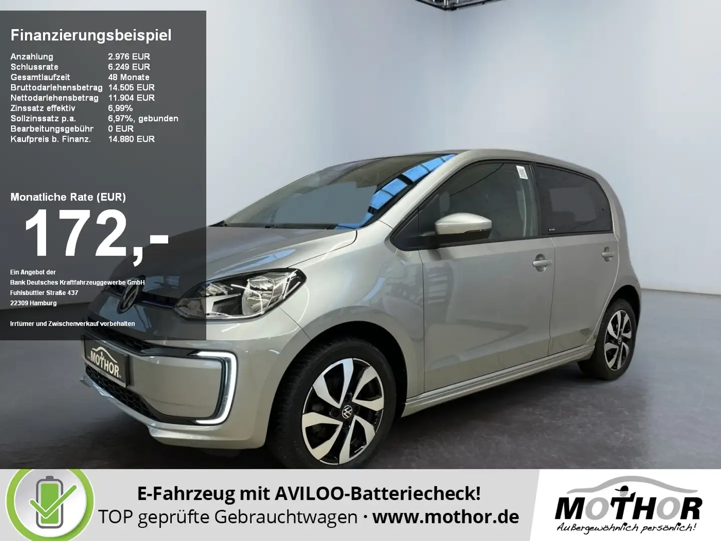 Volkswagen e-up! Active Sitzheizung Bluetooth DAB+ Silber - 1