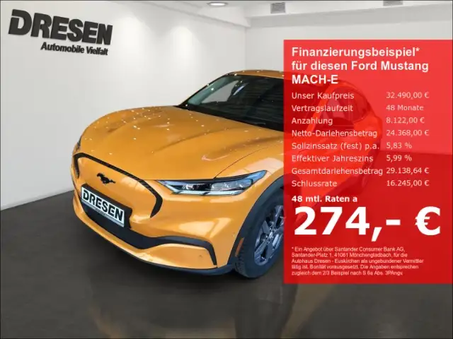 Ford Mustang Mach-E 269PS / Klima/Leder/Navi/ AppleCarply/Andriod Auto