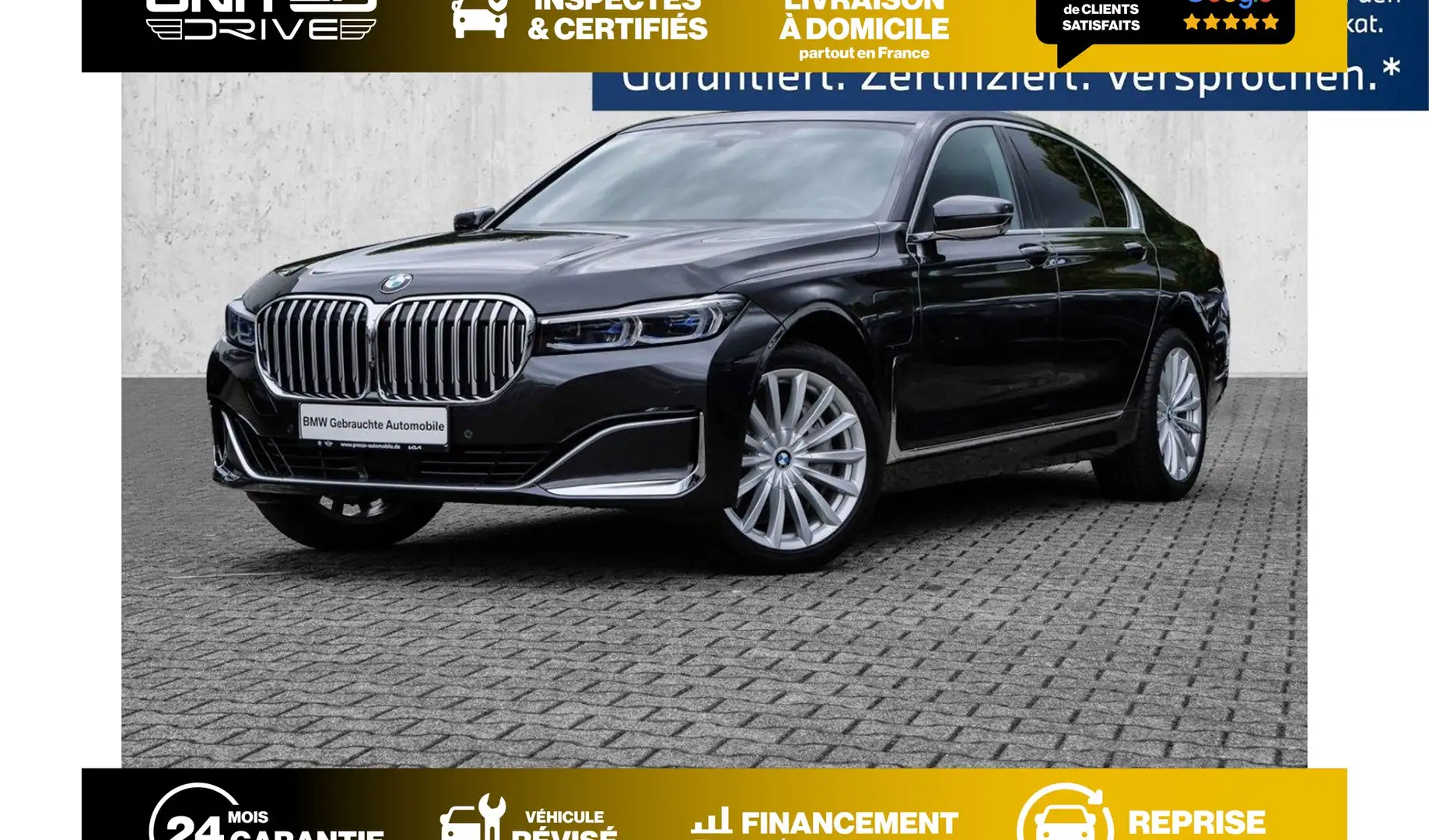 BMW 745 e 394 ch BVA8 Grau - 1