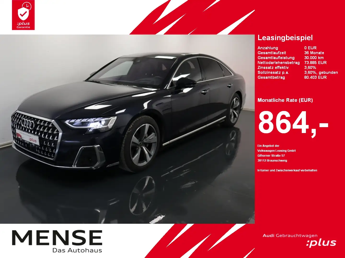 Audi A8 50 TDI quattro |Matrix|Luft|Pano|ACC|STH|HUD Azul - 1