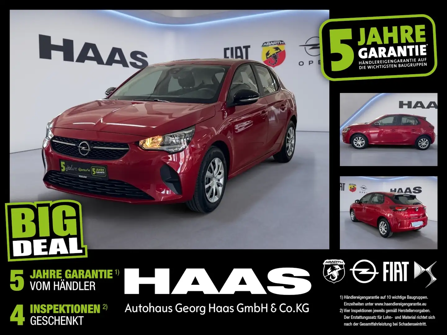 Opel Corsa F 1.2 Klimaanlage Bluetooth Touchscreen Rood - 1