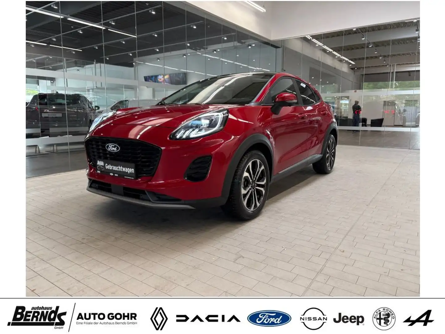 Ford Puma 1.0 EcoBoost Hybrid Automatik TITANIUM PANO-DACH Rot - 2