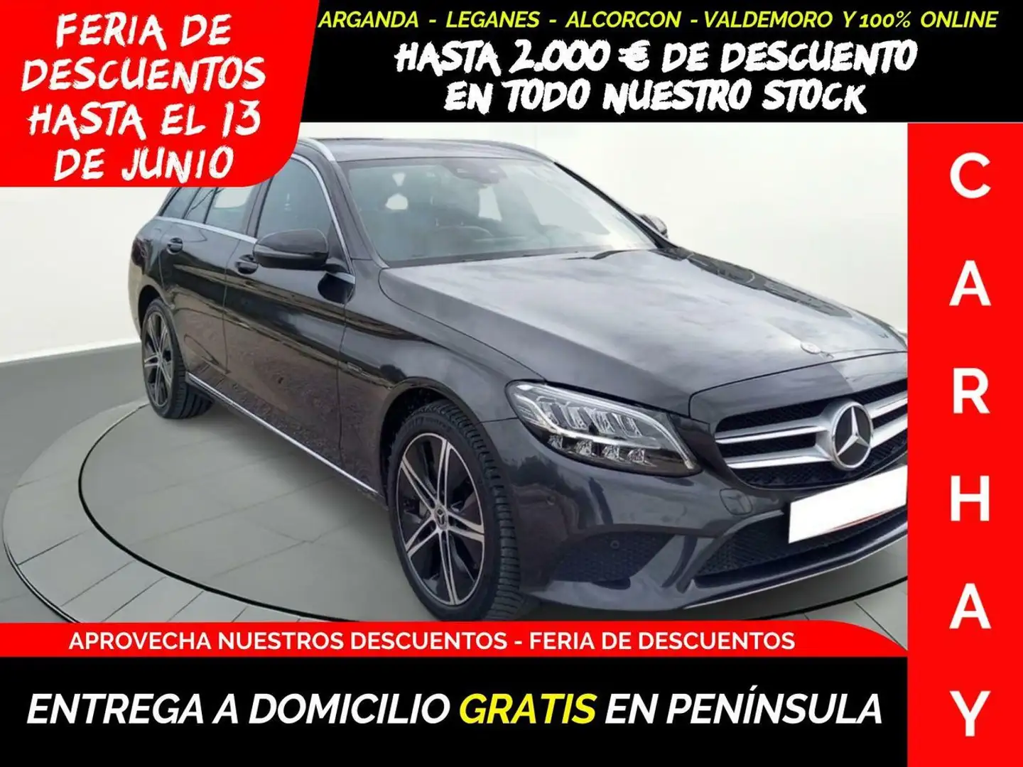 Mercedes-Benz C 300 BREAK 2.0 DE BUSINESS SOLUTION AUT Gris - 1