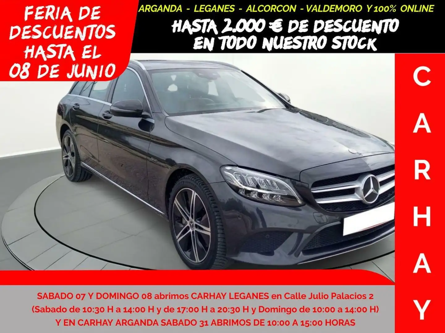 Mercedes-Benz C 300 BREAK 2.0 DE BUSINESS SOLUTION AUT Gris - 1