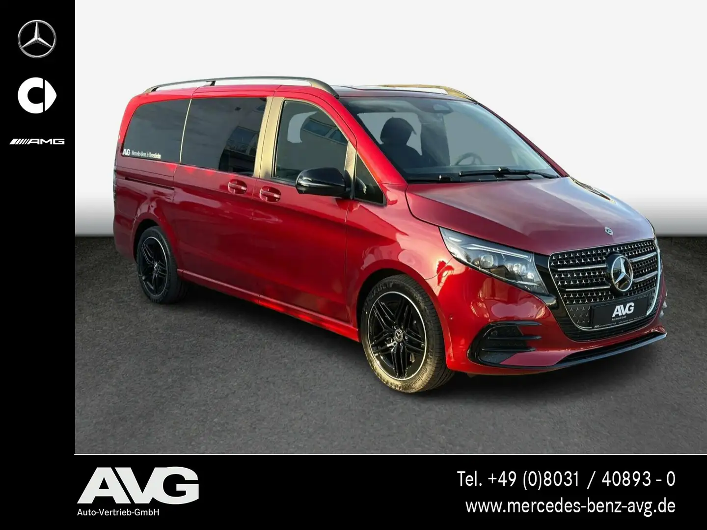Mercedes-Benz V 250 V 250 d STYLE Lang AMG LED 360° AHK DISTRONIC Rot - 2