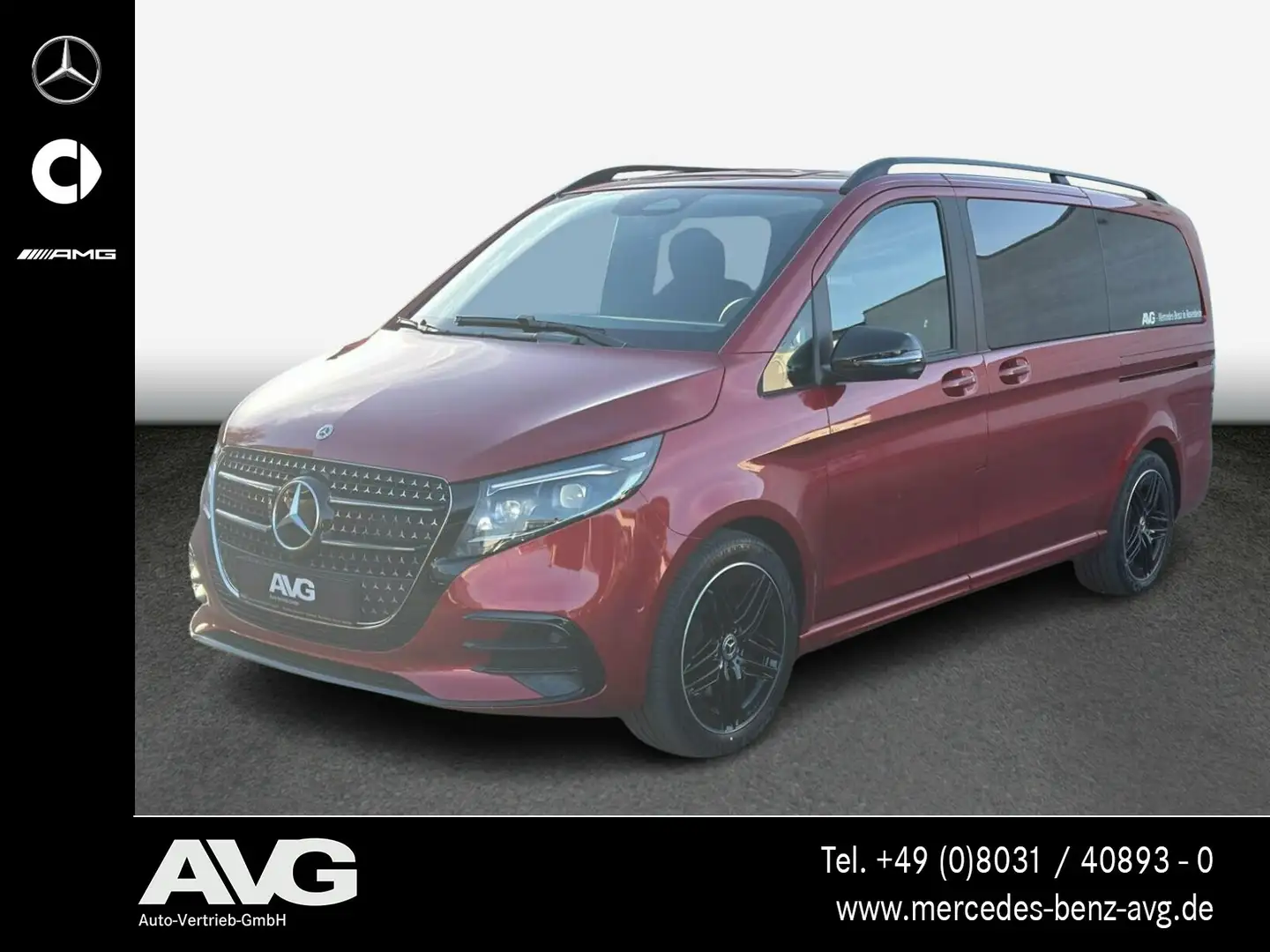 Mercedes-Benz V 250 V 250 d STYLE Lang AMG LED 360° AHK DISTRONIC Rot - 1