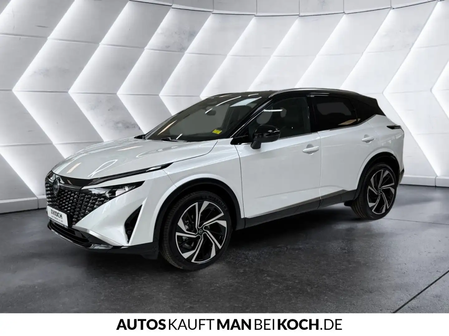 Nissan Qashqai 1.3 DIG-T Tekna + M.Hybrid AT PD Navi LED Weiß - 2