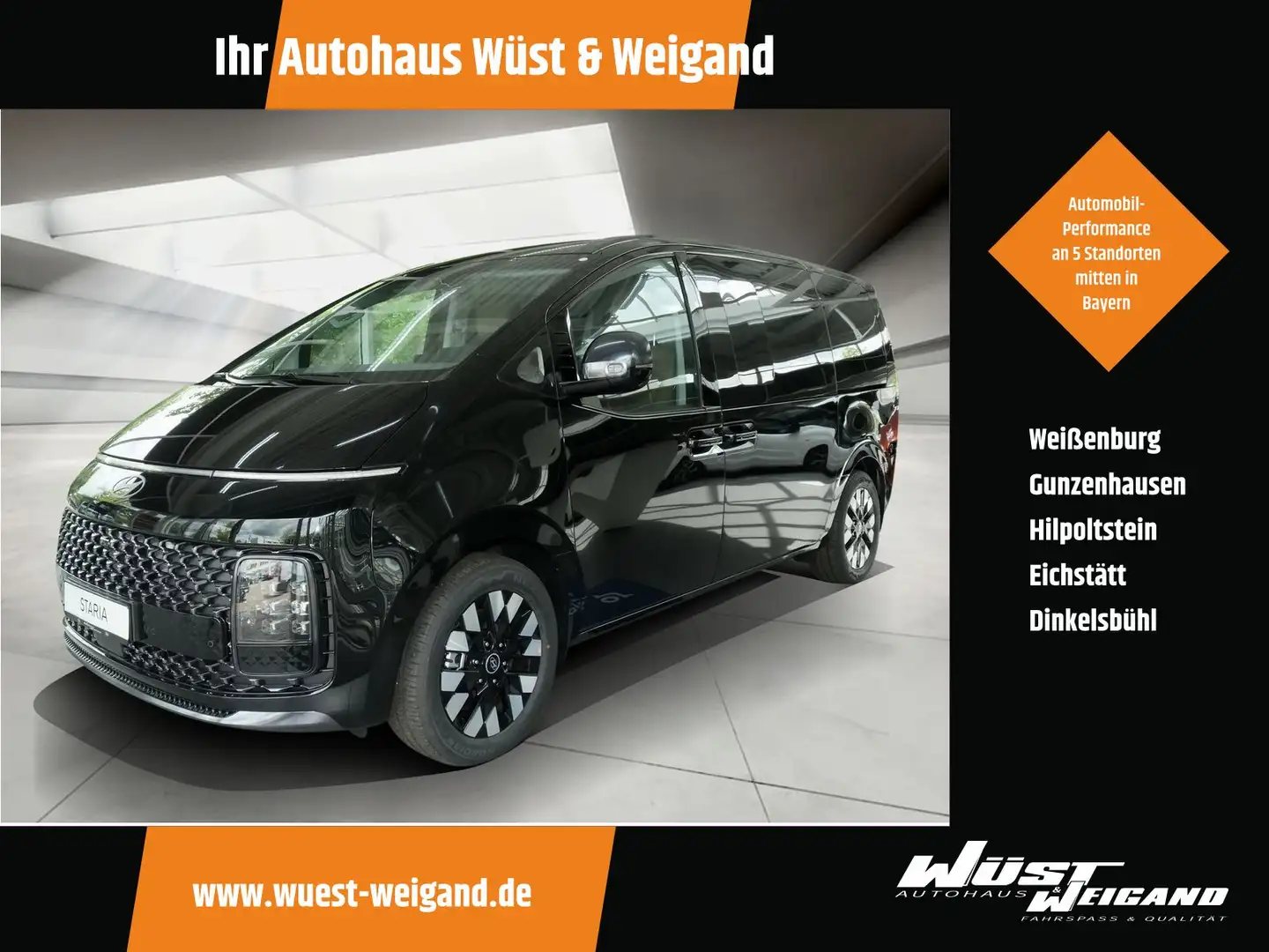 Hyundai STARIA Staria 1.6 T-GDI Hybrid Signature 2WD (7-Sitzer) Noir - 1