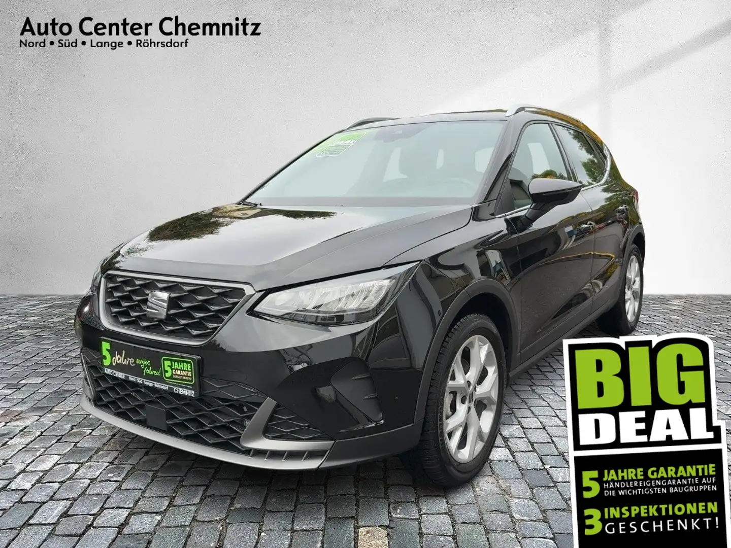 SEAT Arona 1.0 TSI FR LED/Navi/SHZ/Winterpaket/VC/PDC Schwarz - 1
