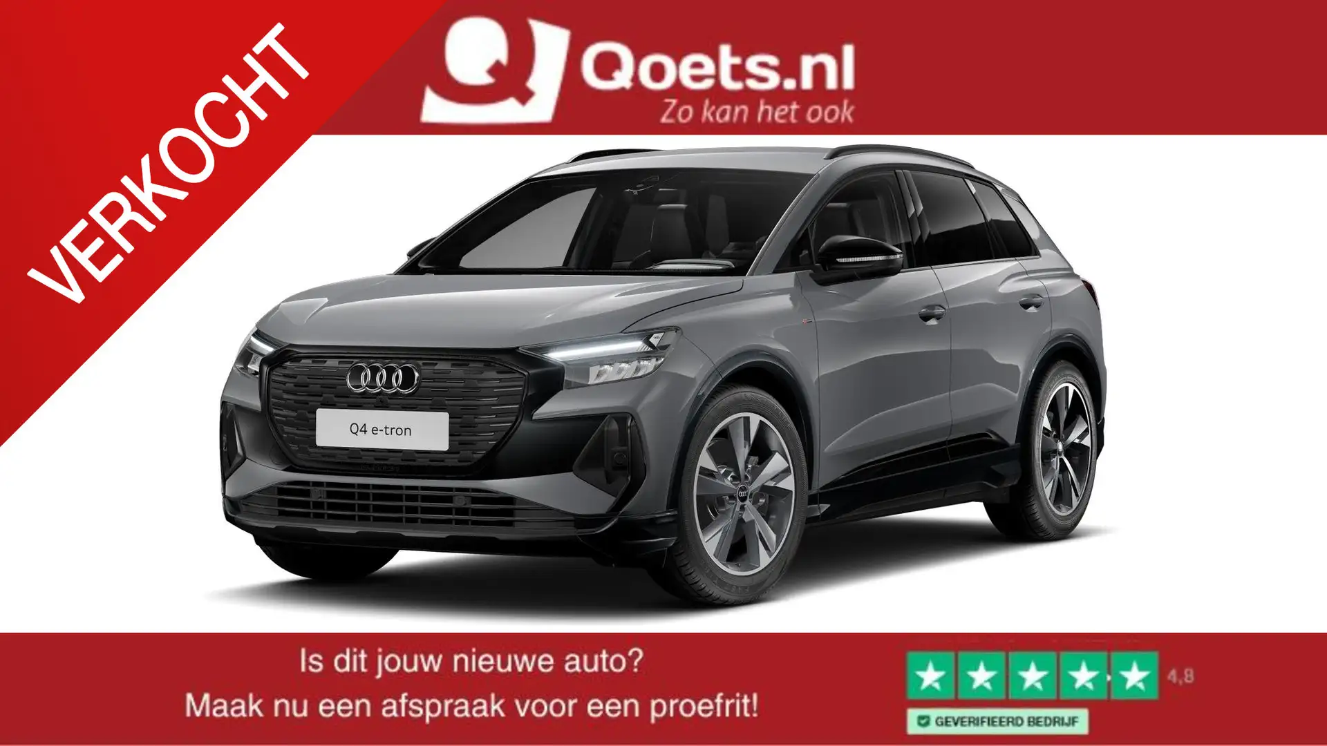 Audi Q4 e-tron 40 S edition 77 kWh Stoelverwarming - Sportstoelen Grijs - 1