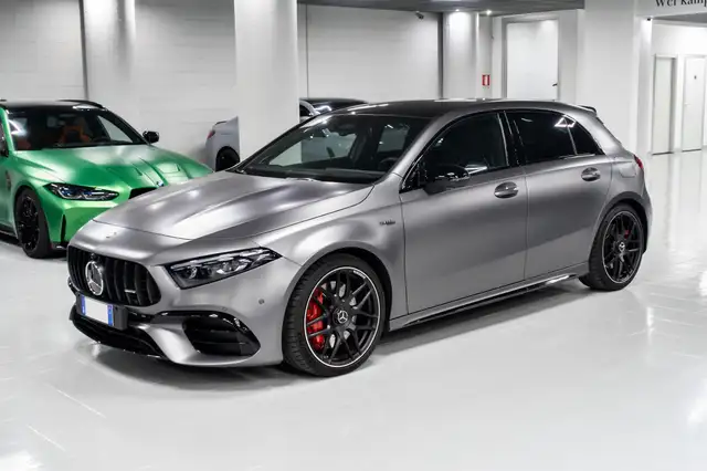 Mercedes-Benz A 45 AMG GRIGIO OPACO TETTO APR HUD BURMESTER SEDILI PERFOR