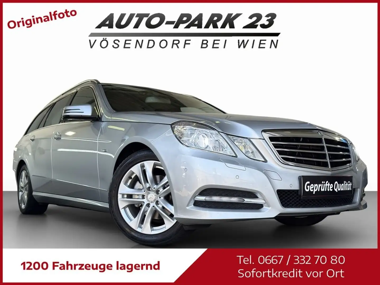 Mercedes-Benz E 220 E 220 CDI BLF*AUT.**PICKERL 4/27*1.BESITZ*MOD2012 Silber - 1