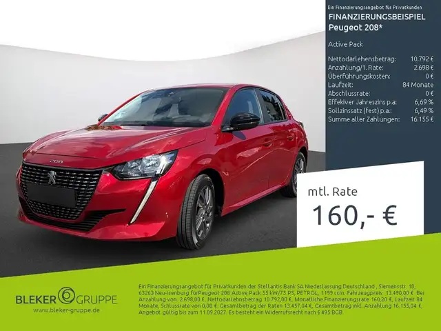 2023 Peugeot 208 in Red for sale