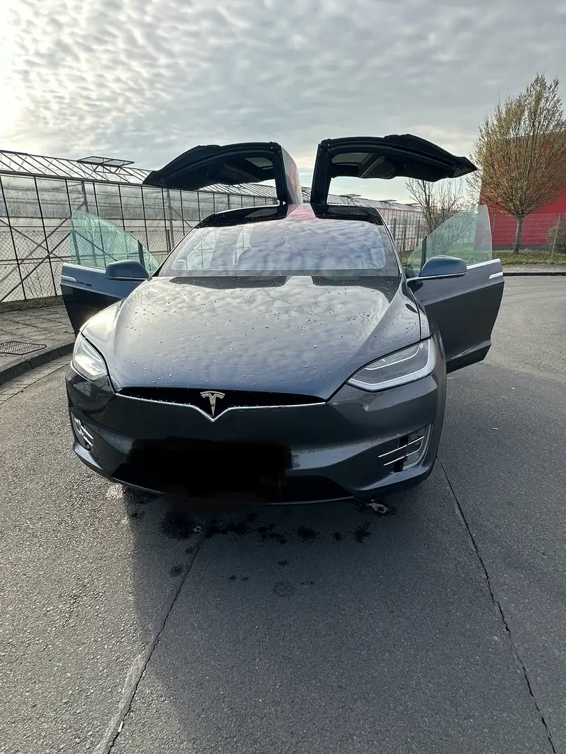 Tesla Model X 90D Allradantrieb Grau - 2