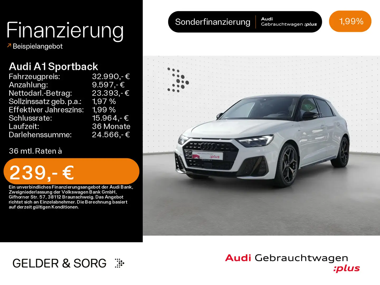 Audi A1 35 TFSI S line LED*ACC*Kamera*Navi Weiß - 1