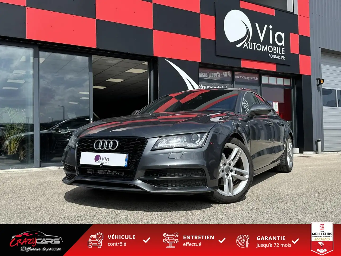 Audi A7 Quattro S LINE 3.0 V6 - 204 - S-Tronic Gris - 1
