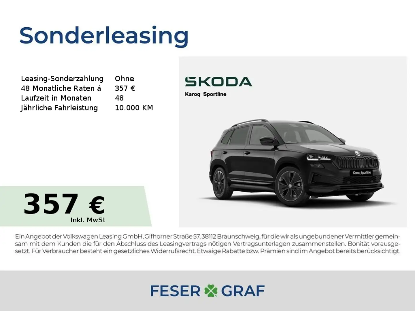 Skoda Karoq Sportline 2,0 TDI*SZH*KAM*AHK*LED*SMART-LINK* Schwarz - 1