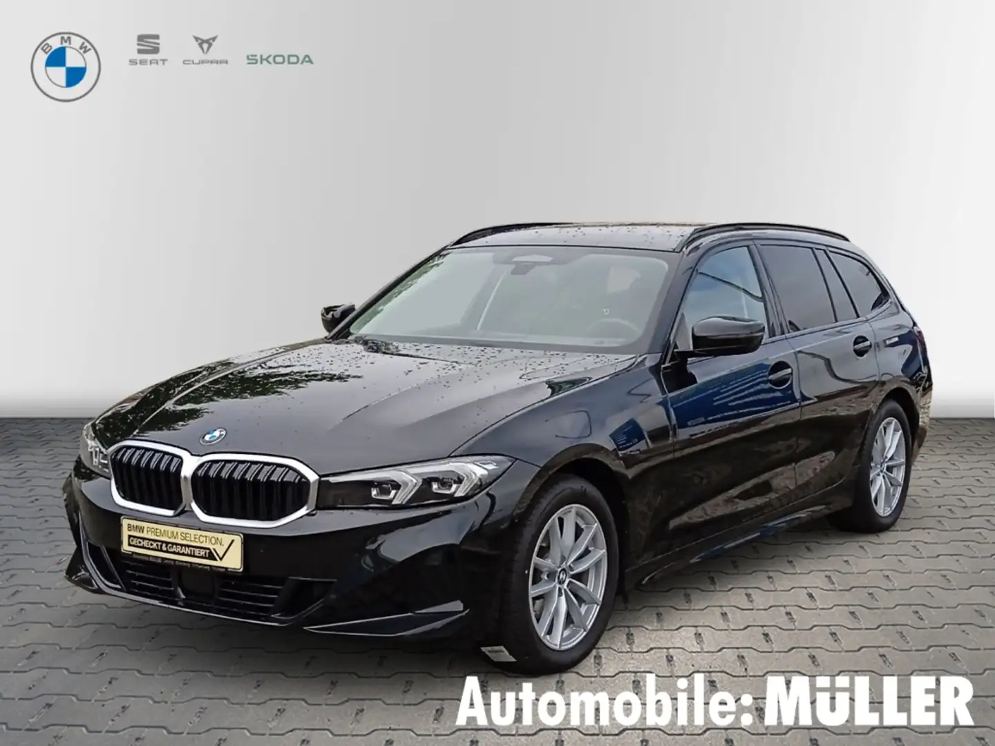 BMW 320 d xDrive Touring STANDHEIZUNG+ACC+KAMERA+SHZ Noir - 1