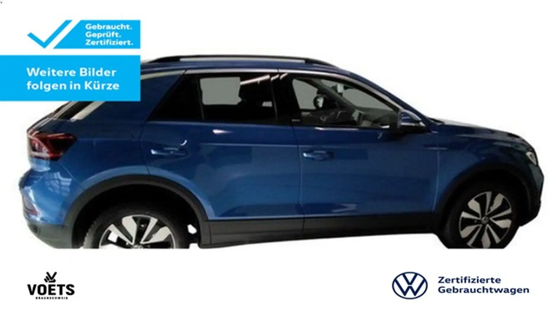 Volkswagen T-Roc MOVE 1.0 TSI 6-Gang RearView+SHZ+LED+NAVI Blau - 1