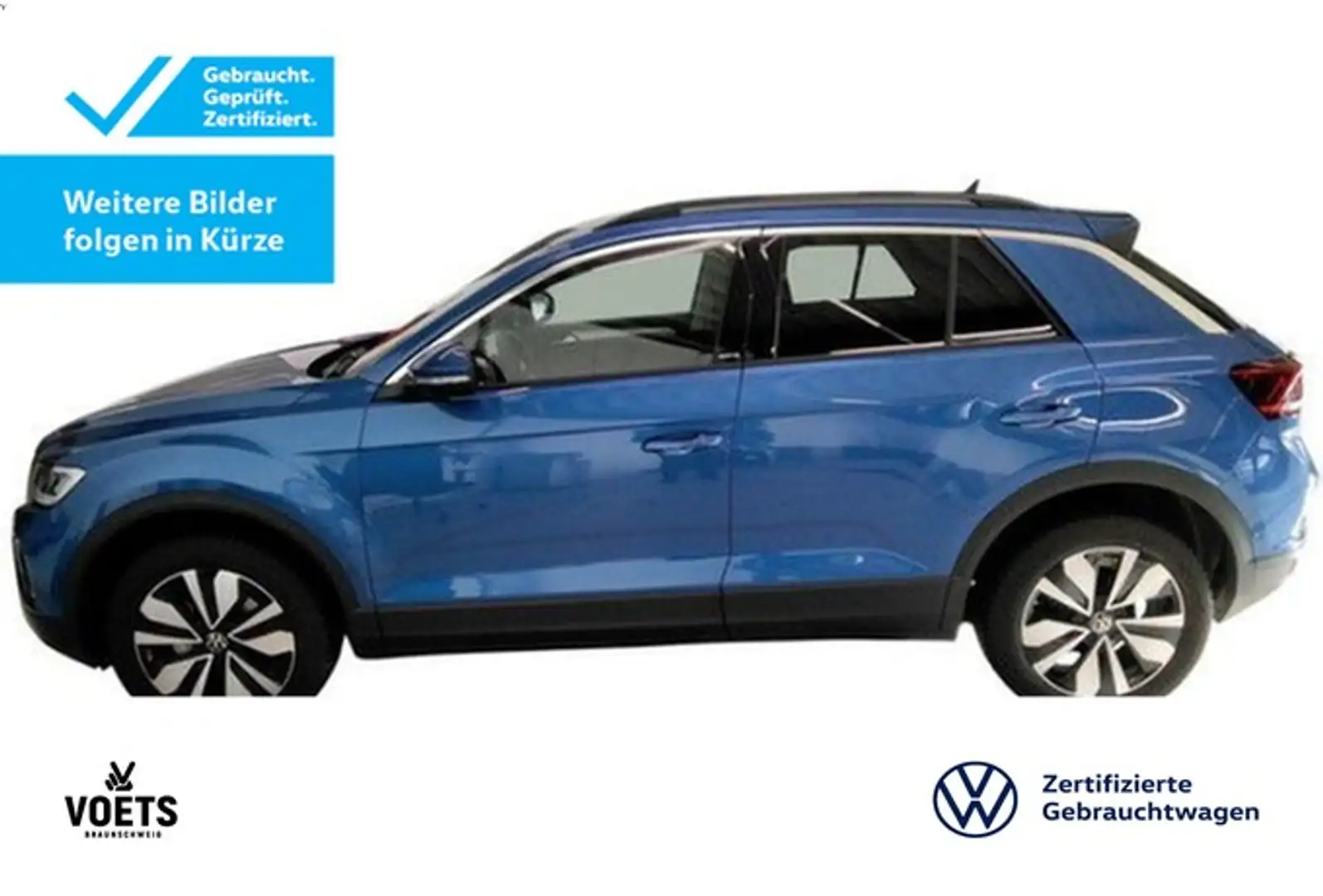 Volkswagen T-Roc MOVE 1.0 TSI 6-Gang RearView+SHZ+LED+NAVI Blau - 2