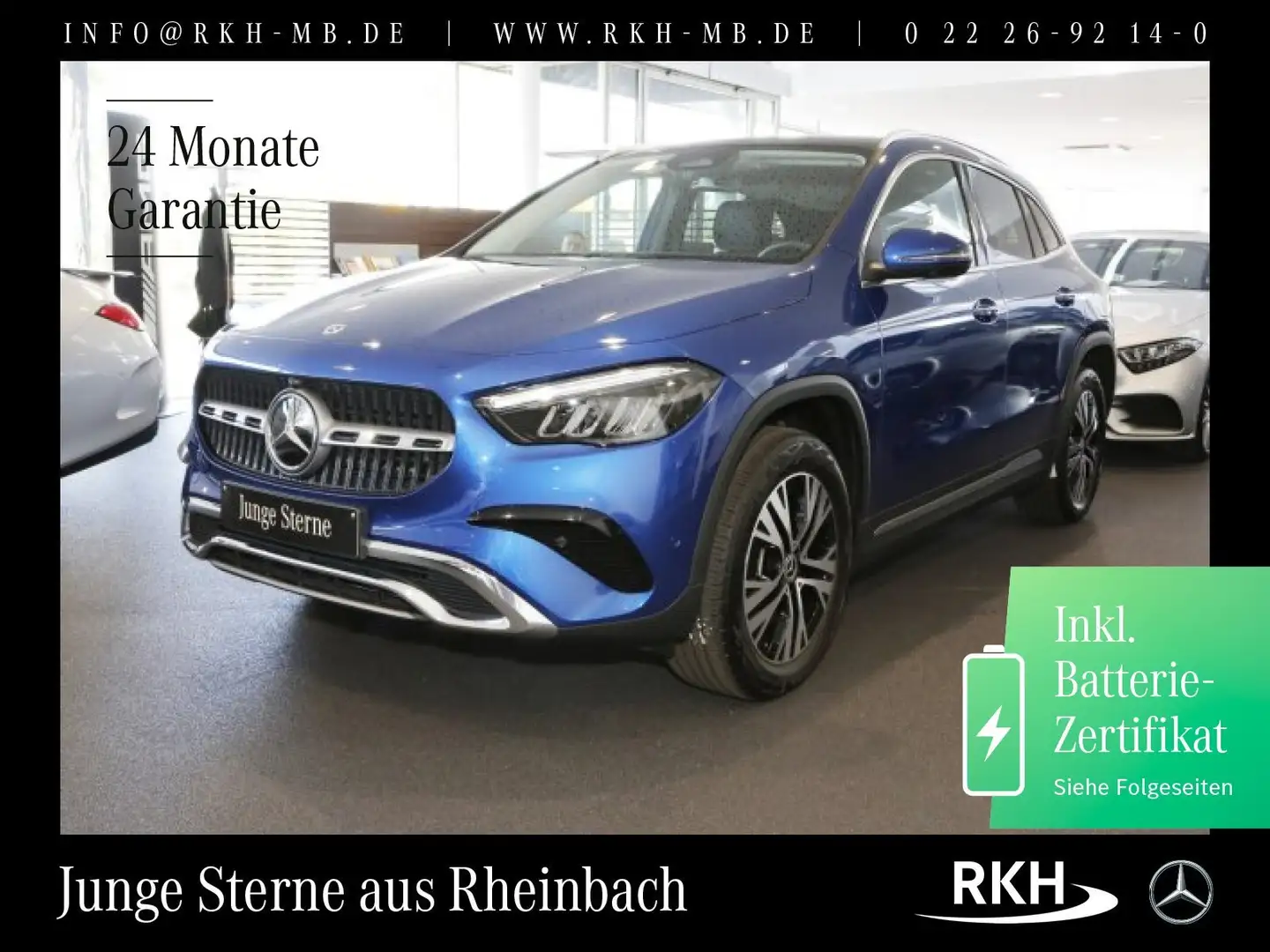 Mercedes-Benz GLA 250 GLA 250 e Progressive Pano/Distr/360°/LED/Totw. Niebieski - 1