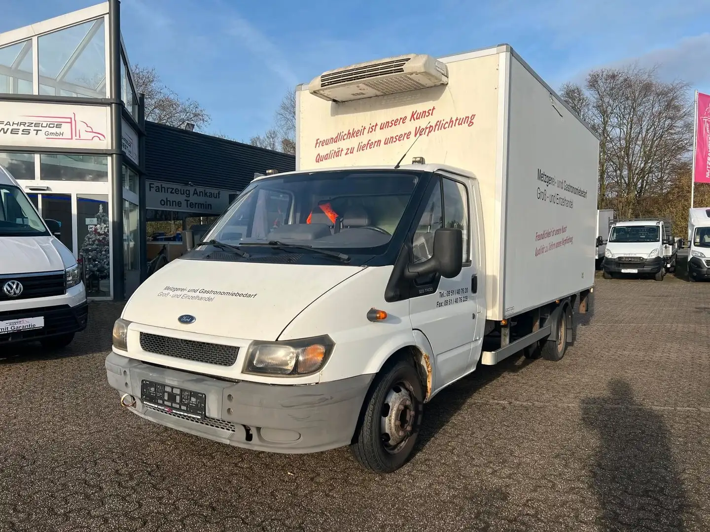 Ford Transit 2,4 D *Tiefkühl Koffer - 29C.*Hebebühne* Weiß - 2