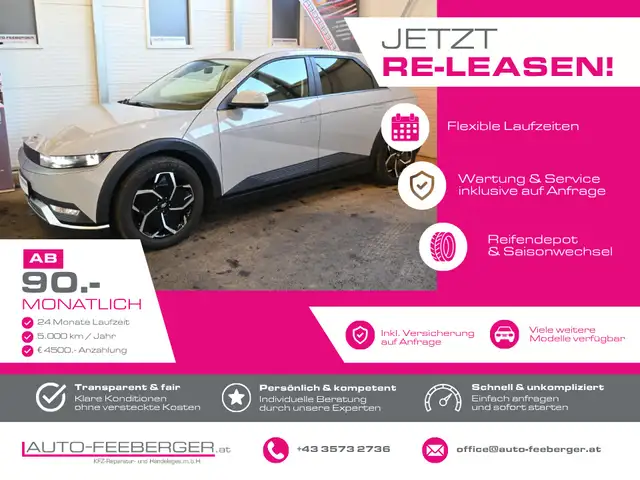 Hyundai IONIQ 5 Elektro; LED, Wärmepumpe, R-Kamera, Sitz+Lenkra...