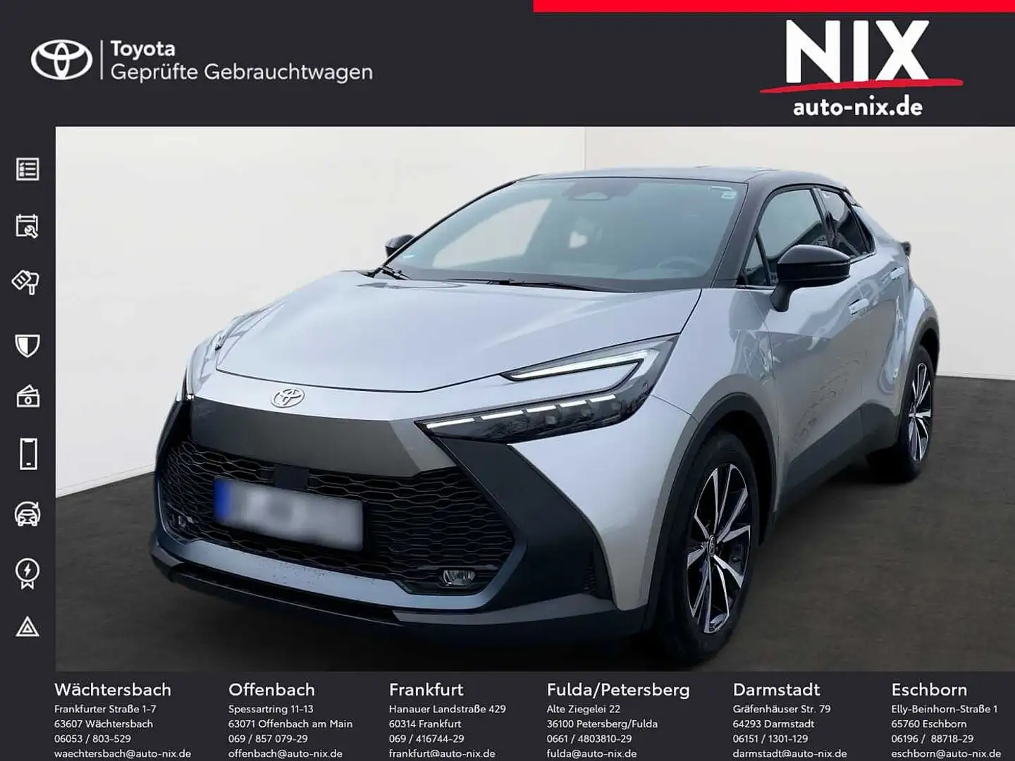 Toyota C-HR 2.0 Hybrid Team D KAMERA SHZ Silber - 1