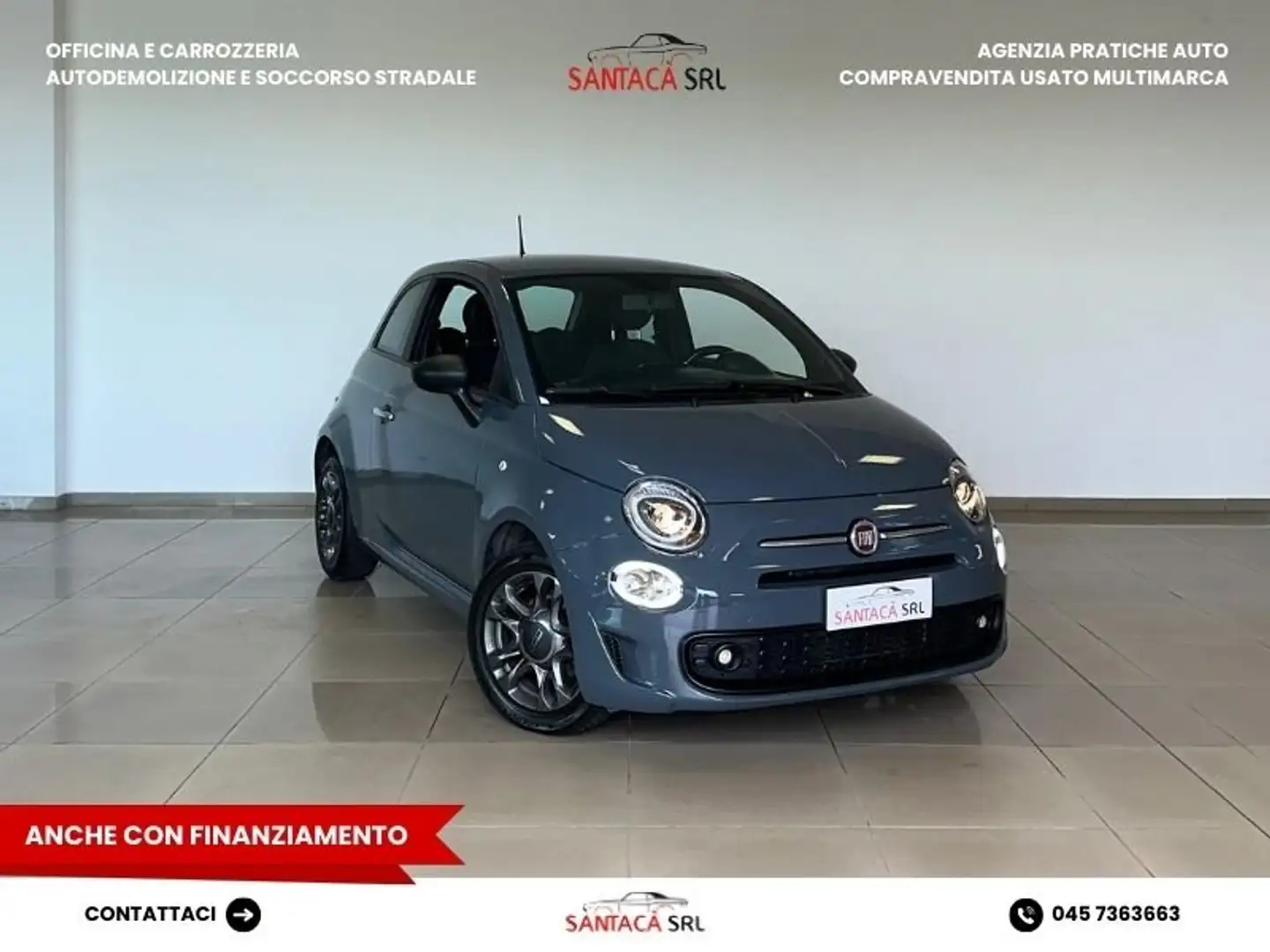 Fiat 500 500 1.0 hybrid Connect 70cv Gris - 1