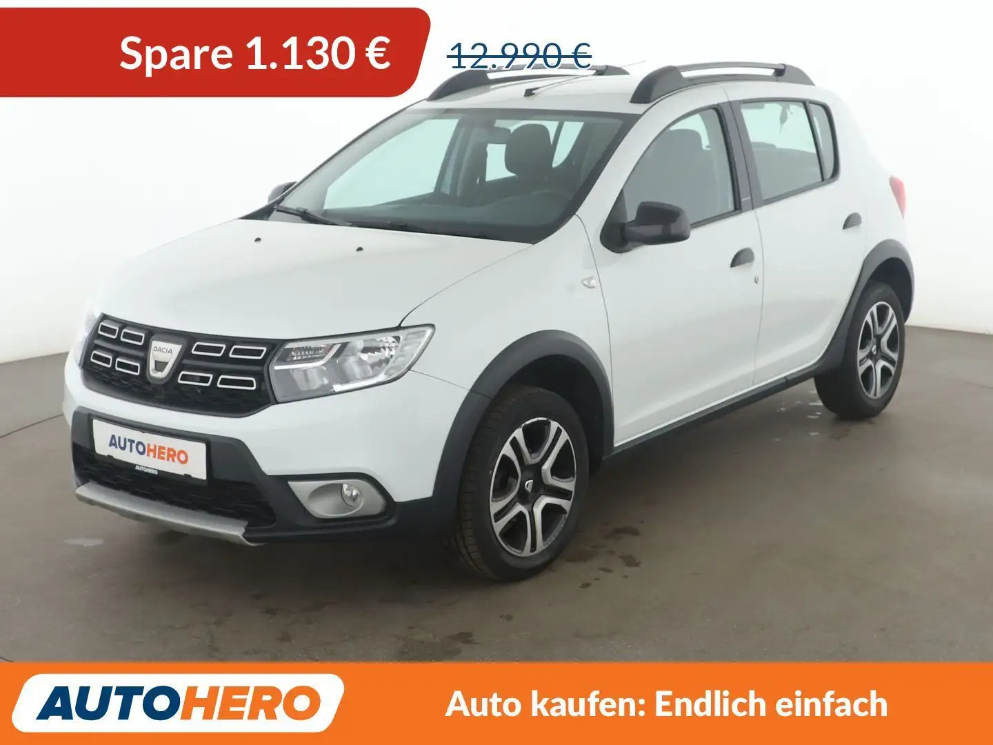 Dacia Sandero 0.9 TCe Stepway Celebration Aut.*NAVI*PDC*SHZ* Weiß - 1