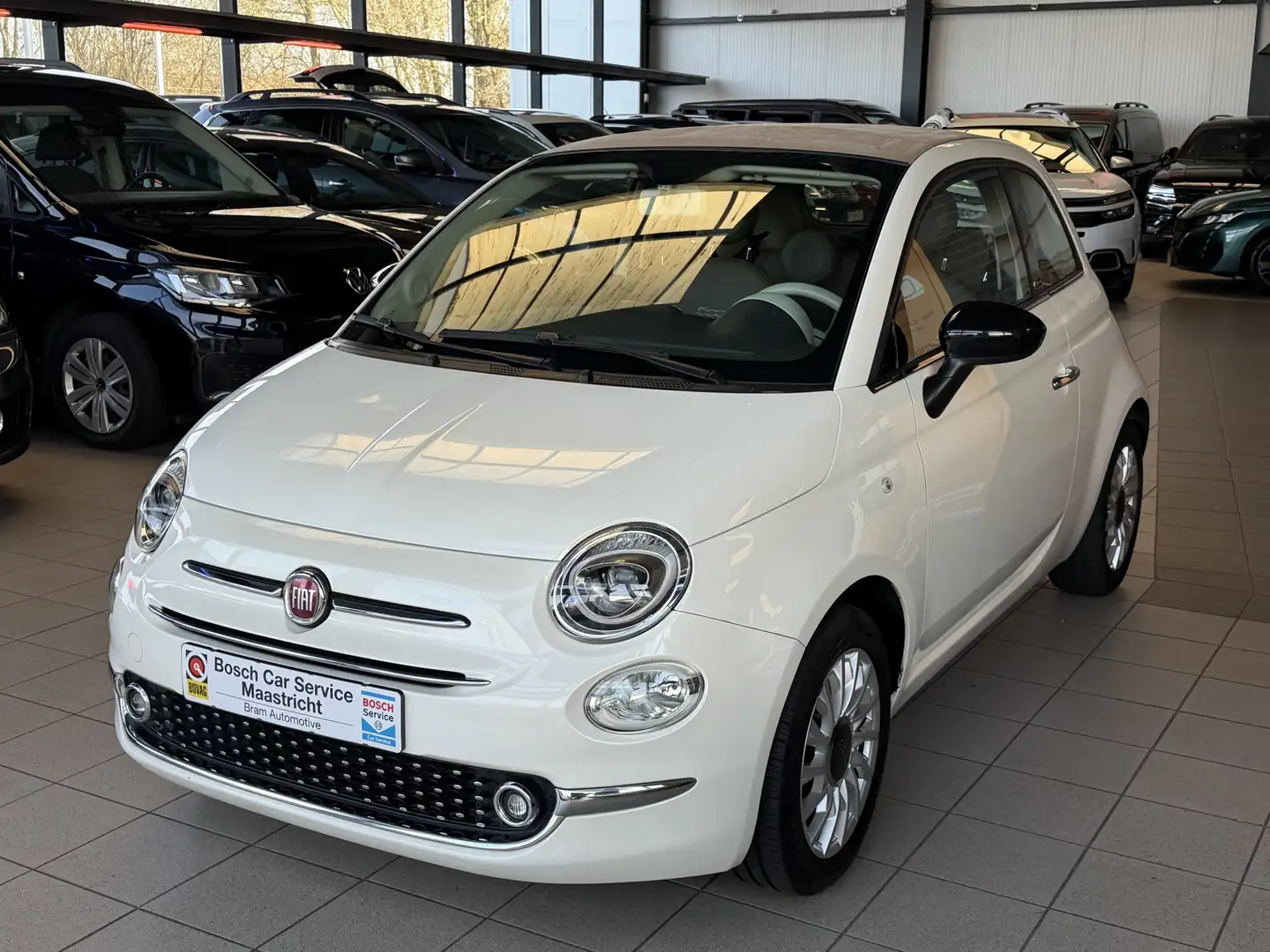 Fiat 500C 1.2 Lounge | Parelmoer | Cappuccino Leer | | Inter Weiß - 2