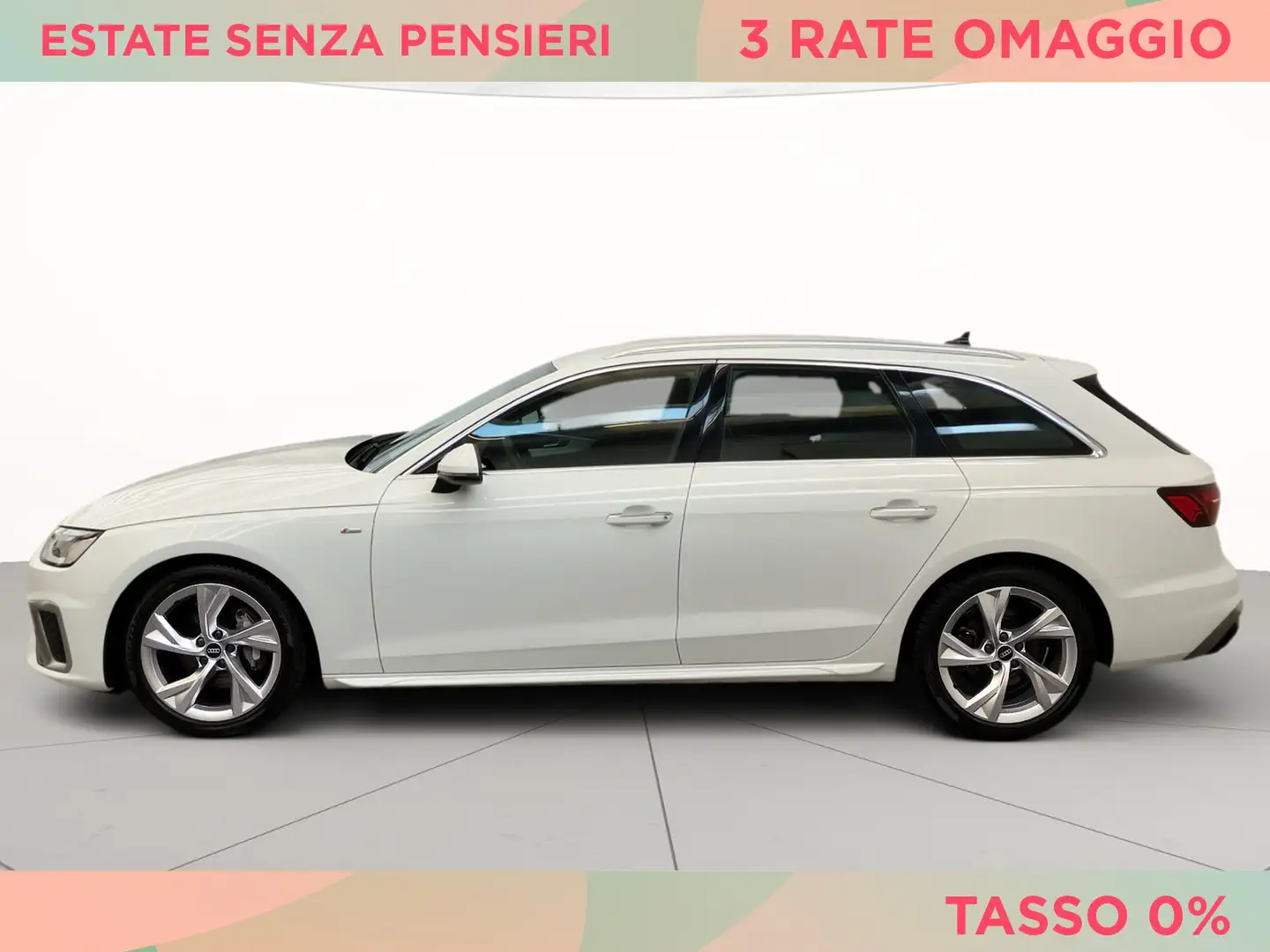 Audi A4 avant 40 2.0 tdi mhev s line edition quattro 204cv Bianco - 2
