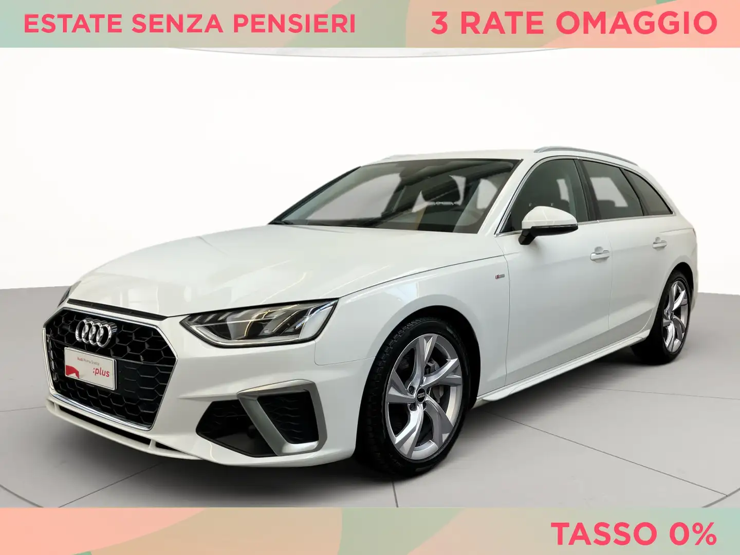 Audi A4 avant 40 2.0 tdi mhev s line edition quattro 204cv Bianco - 1