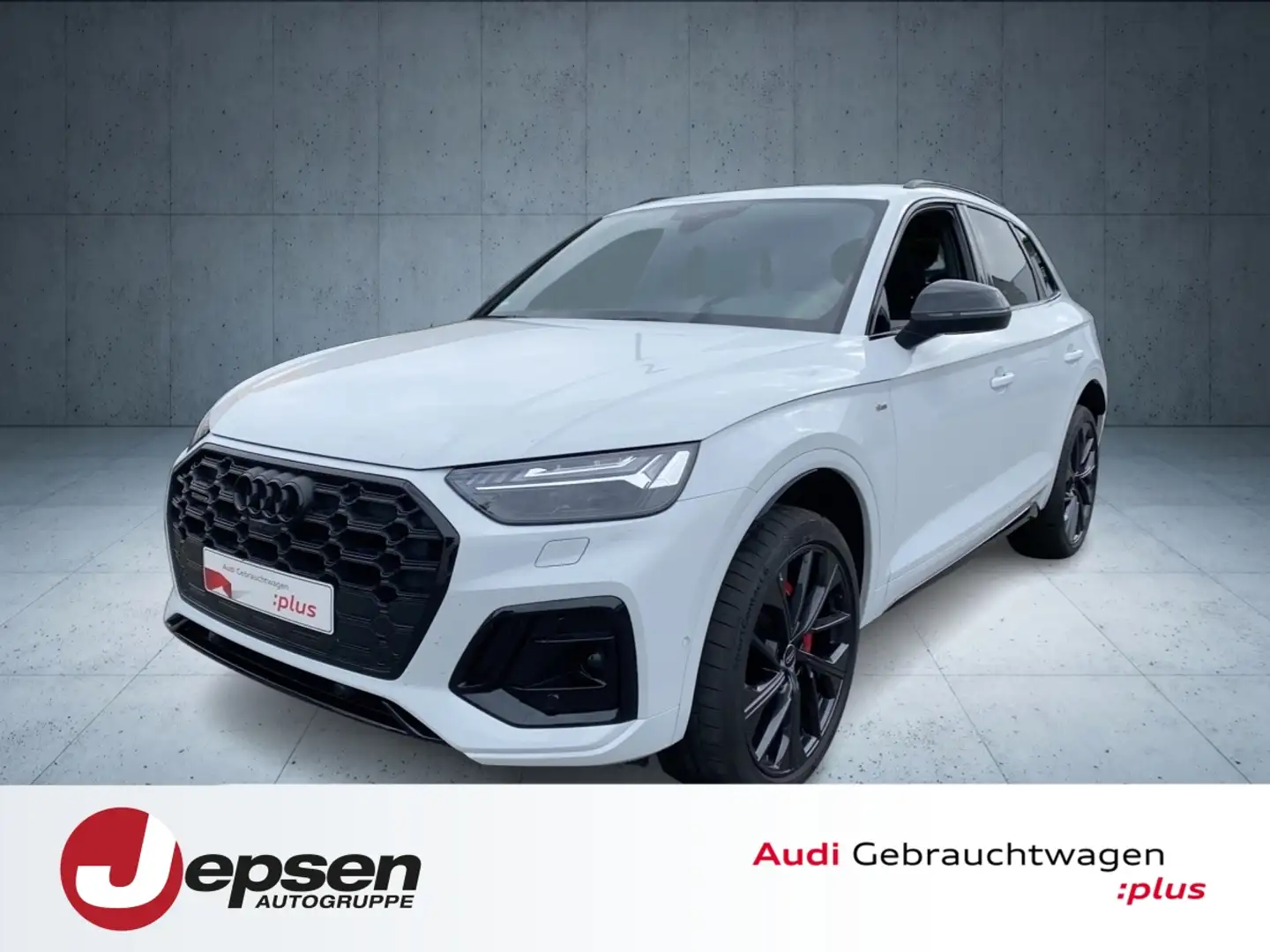 Audi Q5 S line business 40 TDI qu. S tr. PANO HUD AHK Weiß - 1