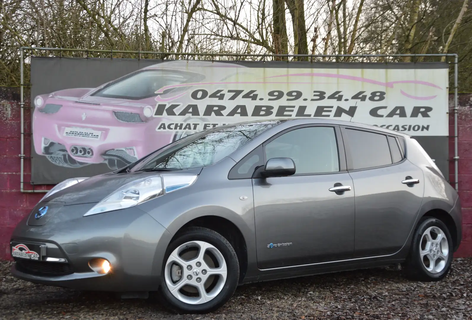 Nissan Leaf Tekna 100% ELEC NAV CAM CLIM CRUIS 99.495KM Gris - 1