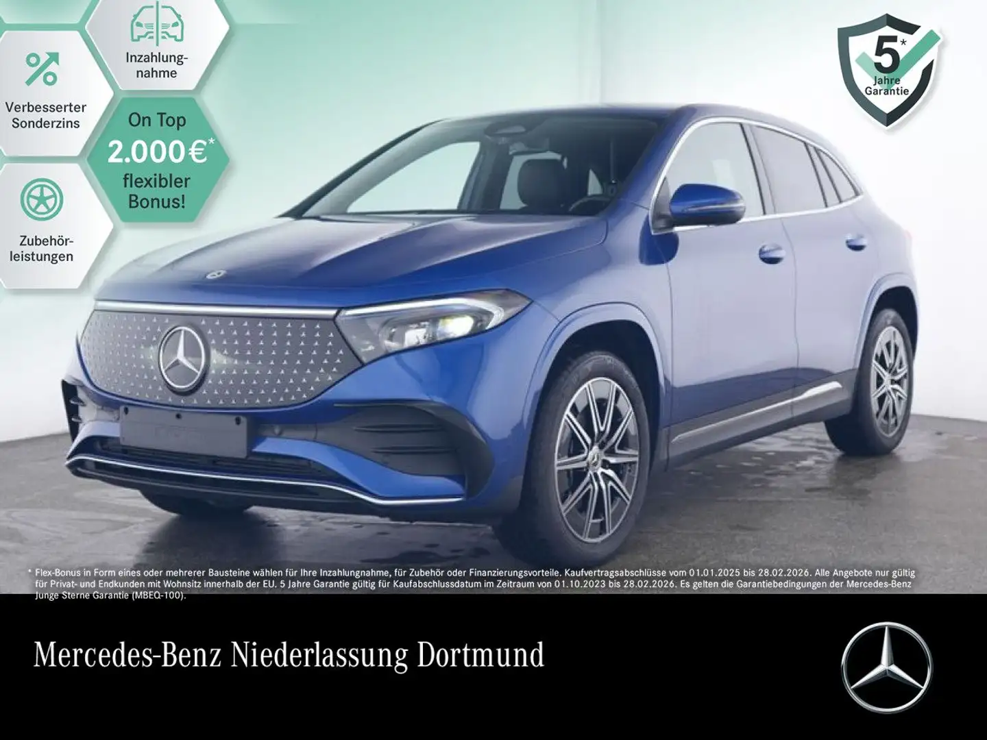 Mercedes-Benz EQA 300 4M AMG+ADVANCED+KAMERA+SPUR Bleu - 1