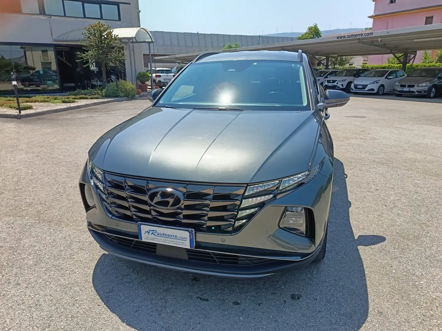 Hyundai TUCSON Tucson III 2021 1.6 hev Xline 2wd auto Grijs - 2