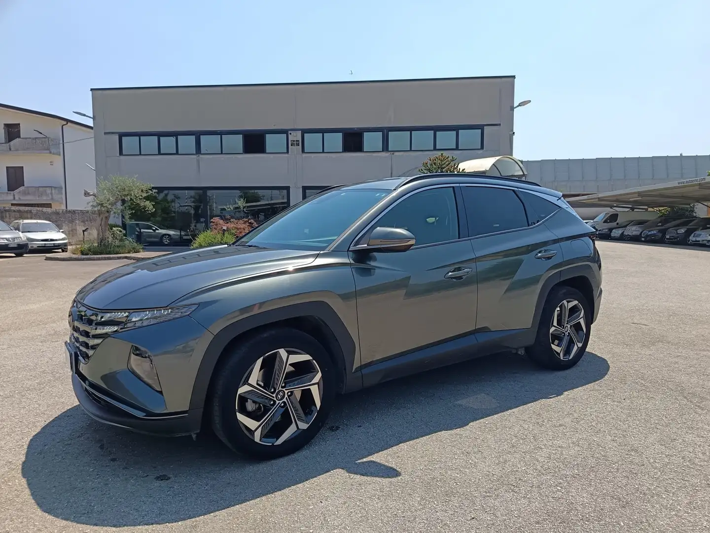 Hyundai TUCSON Tucson III 2021 1.6 hev Xline 2wd auto Grijs - 1