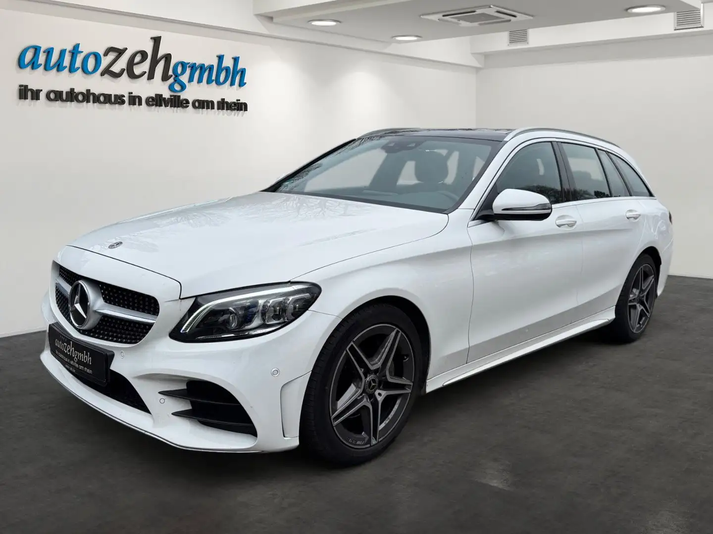 Mercedes-Benz C 180 T-Modell AMG Line+LED+Pano+AHK+Artico+ Wit - 1