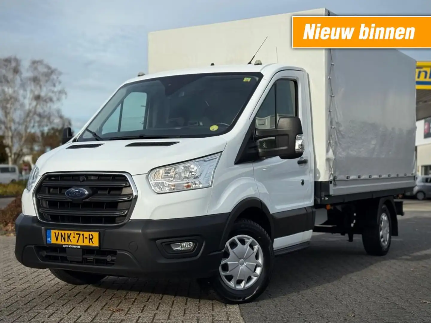 Ford Transit 2.0 TDCI PICK-UP OPEN LAADBAK MET HUIF 1e EIGENAAR Blanc - 1