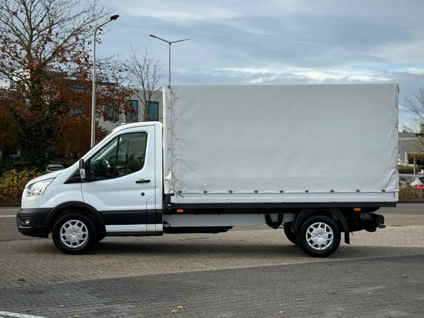 Ford Transit 2.0 TDCI PICK-UP OPEN LAADBAK MET HUIF 1e EIGENAAR Blanc - 2