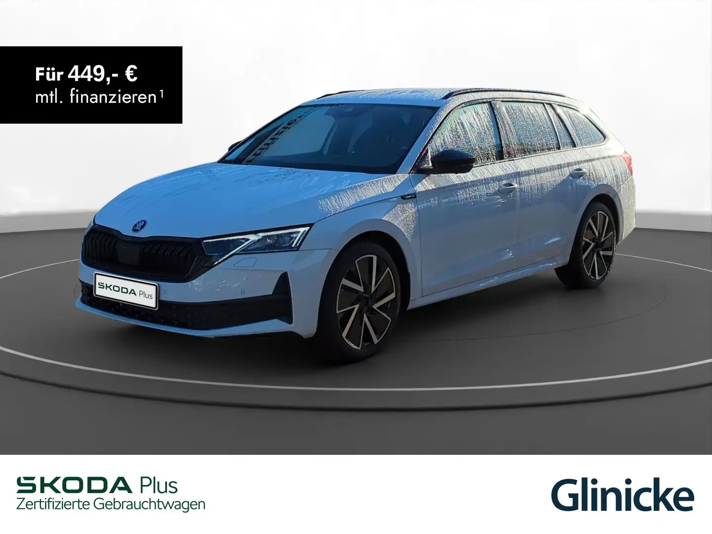 Skoda Octavia Combi 1.5 TSI Sportline Matrix Head-up D Weiß - 1