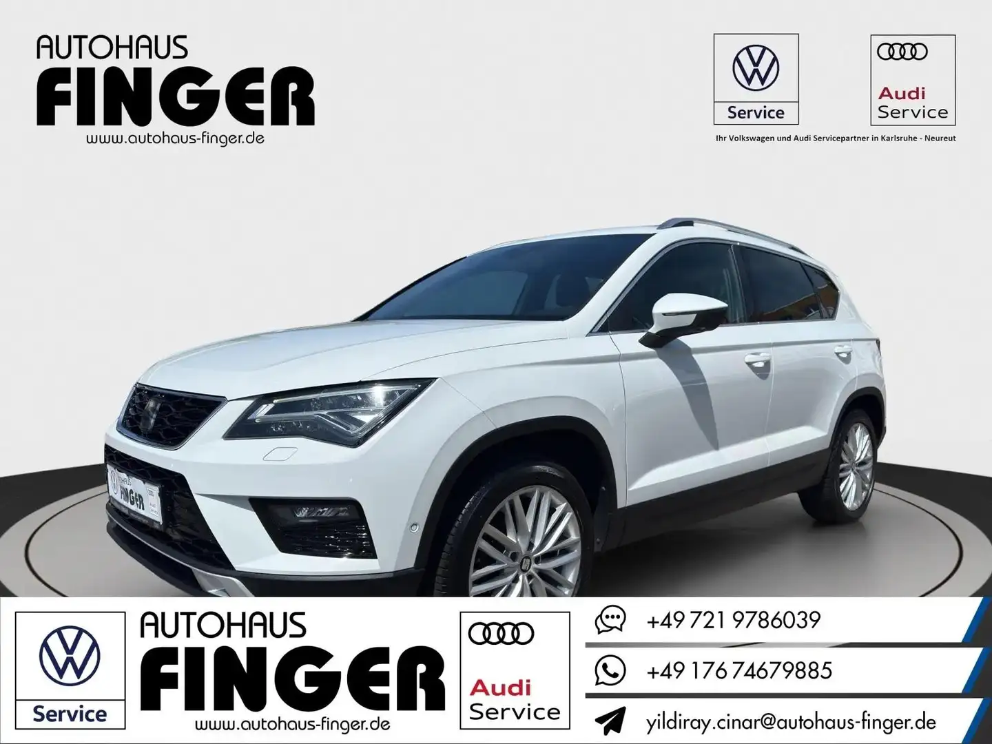 SEAT Ateca 1.5 TSI DSG Xcellence*AHK/LED/Kamera/ACC* Blanco - 1