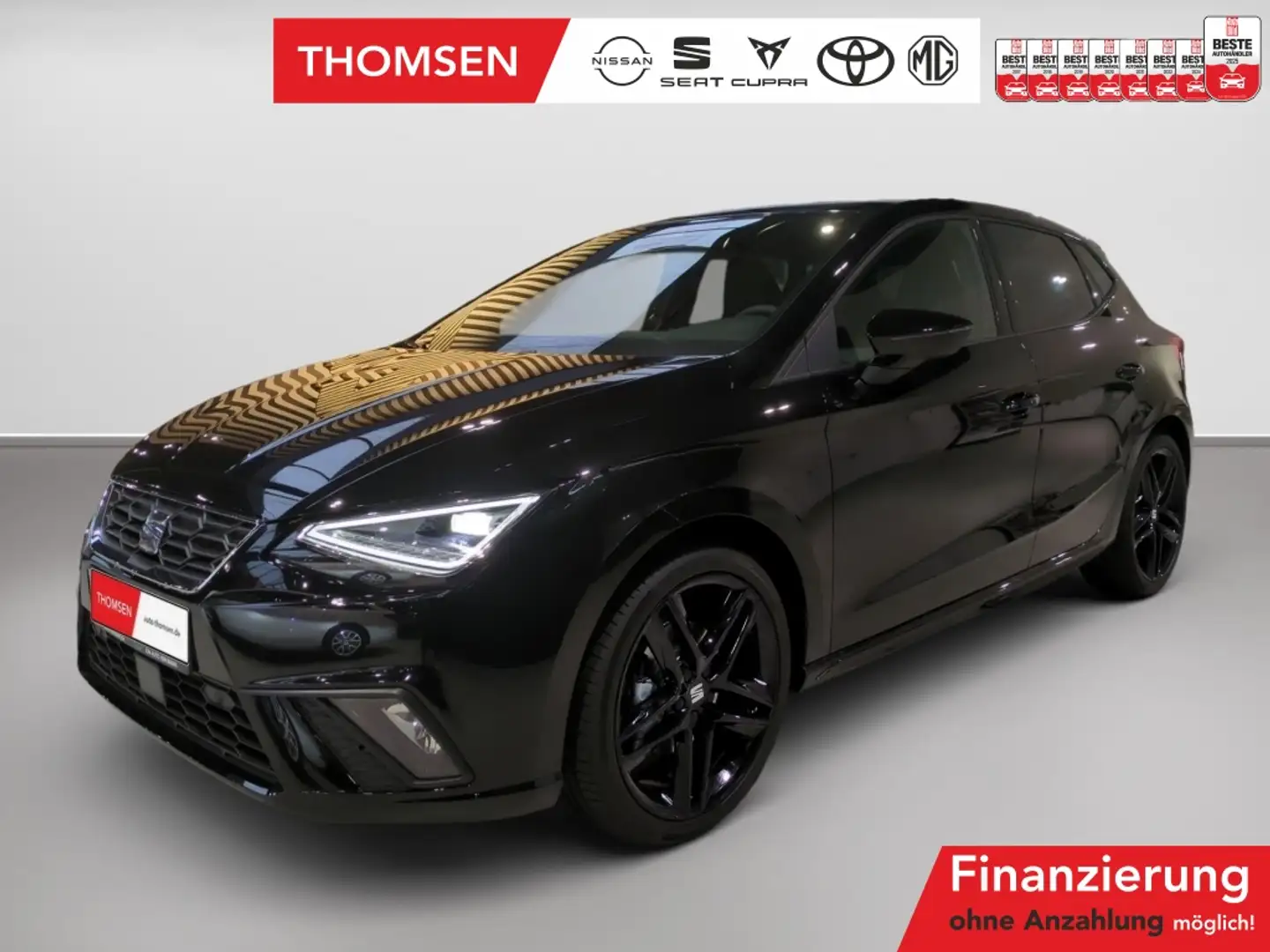SEAT Ibiza 1.5 TSI FR Black Edition DSG+ACC+AUT+LED Schwarz - 1