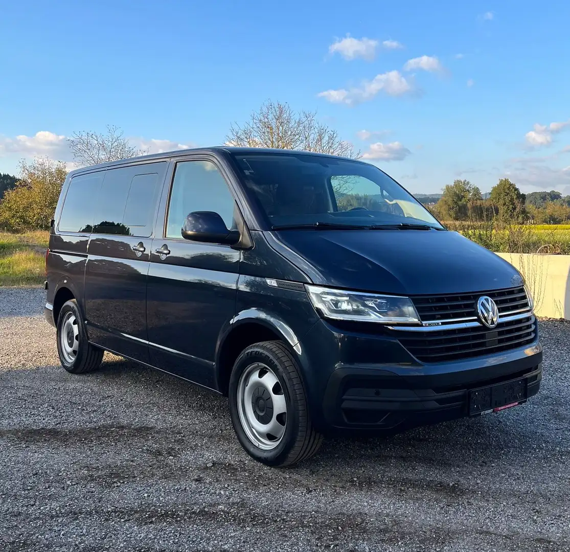 Volkswagen T6.1 Transporter Doka Kasten 5 Sitzer KR DSG 4 Motion Standheizung Bleu - 1