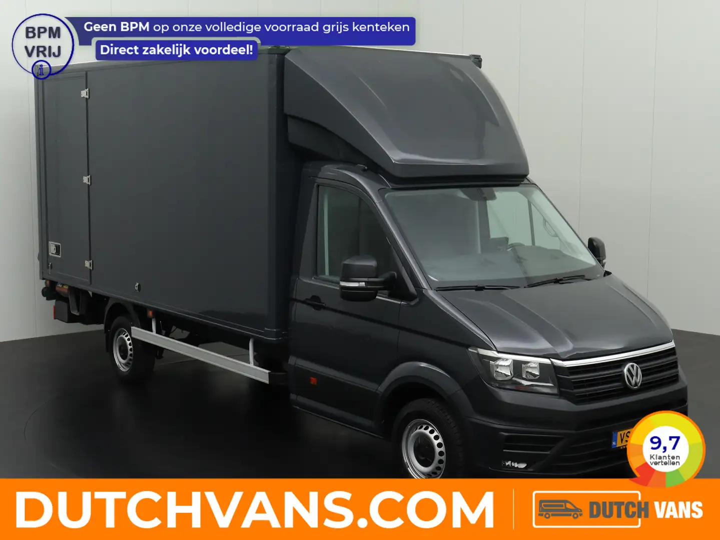 Volkswagen Crafter 2.0TDI 177PK DSG Automaat Bakwagen+Laadklep | 4.64 Grijs - 1