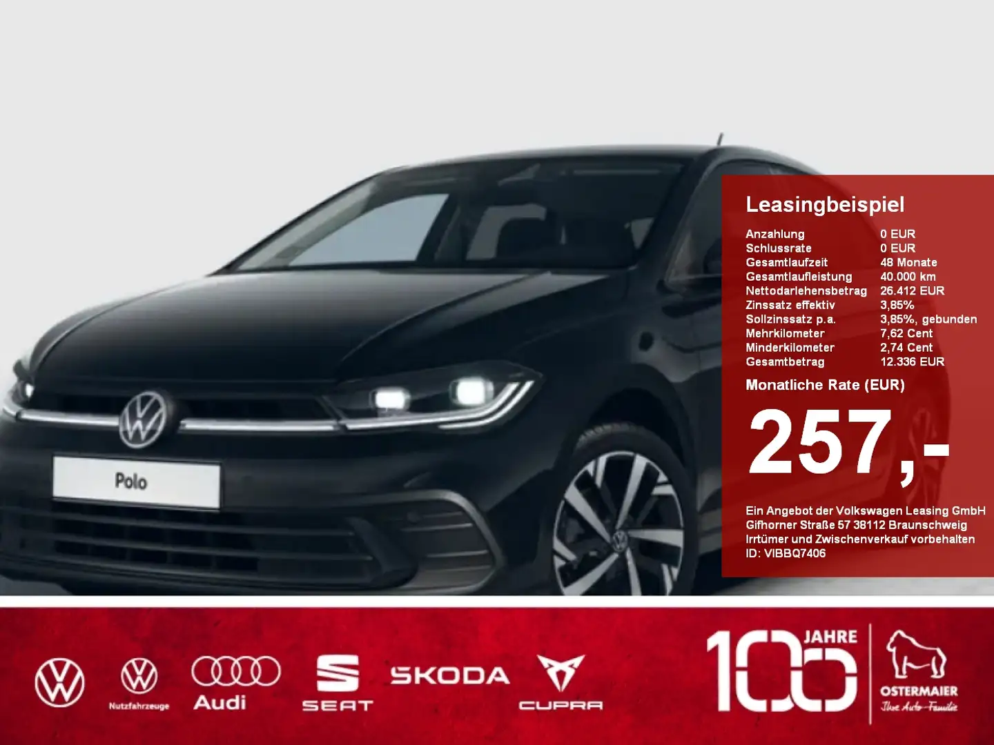 Volkswagen Polo MOVE 1.0 TSI DSG IQ-LIGHT,NAVI,KAMERA,ACC Black - 1