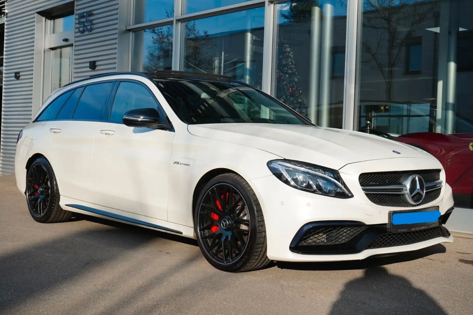 Mercedes-Benz C 63 AMG C 63 S Kombi Designio Leder Burmeister Head Up Weiß - 1